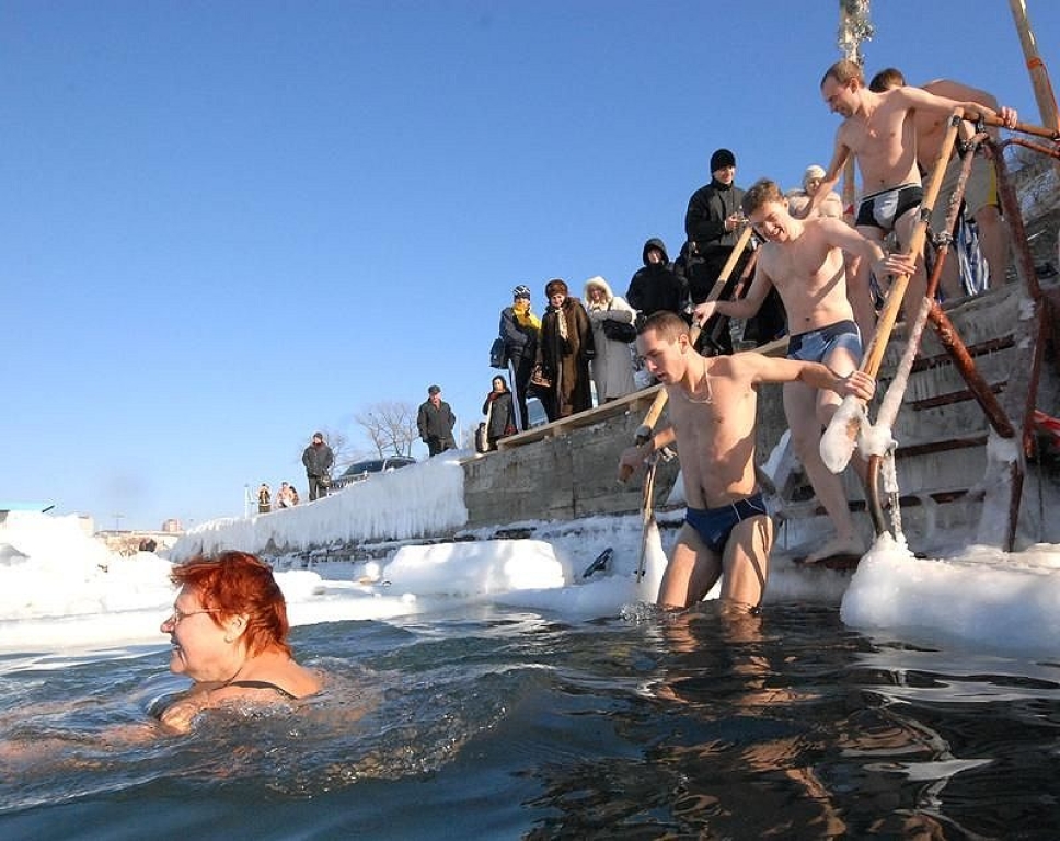 19 января 2008 г. Крещение Господне. Водосвятие. Иордань.