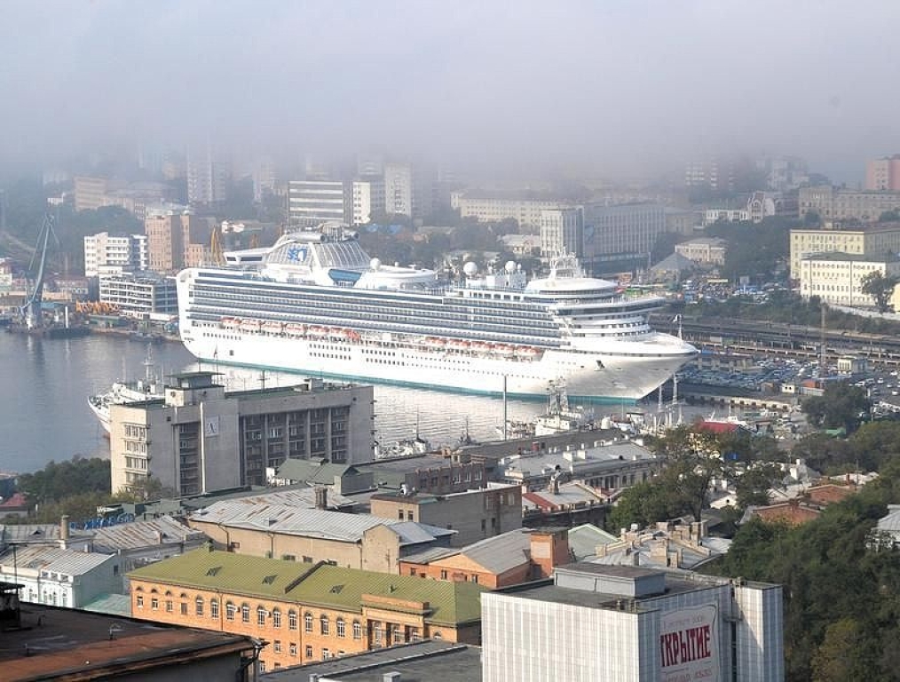 30 сентября 2008 г. Diamond Princess. Бриллиантовая Принцесса. Лайнер. Корабль.